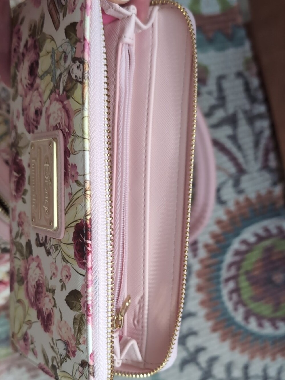 Disney Floral Mini Backpack and Wallet Set - Pink Rose Print - Picture 7 of 10